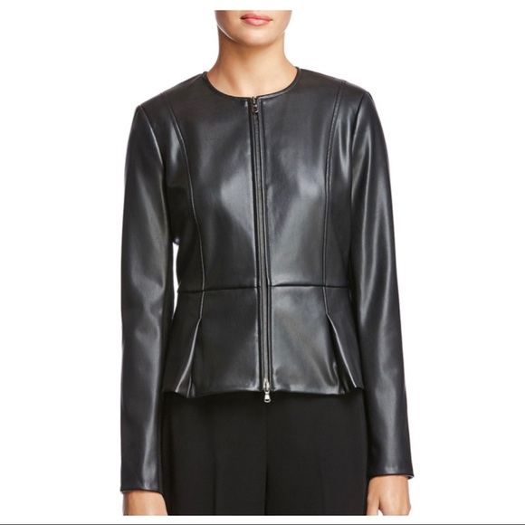 Bailey 44 Jackets & Coats | Bailey 44 Avery Vegan Leather Peplum Jacket ...